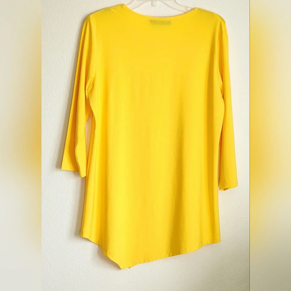 Creation Women's Tunic Top 3/4 Sleeves Pullover 95% Polyester 5% Spandex Size L - Picture 5 of 7